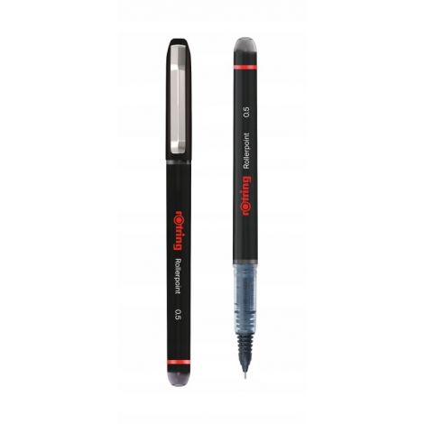 Pióro kulkowe rOtring Rollerpoint 0.5mm, Czarne - 2